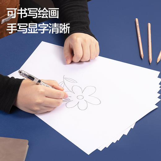 得力21902书写不干胶打印纸(白)(A4-80张/包) 商品图3