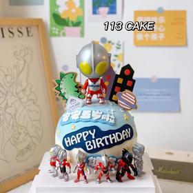 黑巢-奥特曼家族生日蛋糕