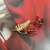订购6个月到｜Gripoix Paris-Vintage-Poppy Flower-虞美人 琉璃 胸针［法国设计师］ 商品缩略图2