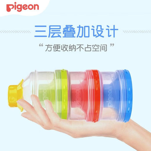 贝亲大容量独立开口三层奶粉盒 商品图4