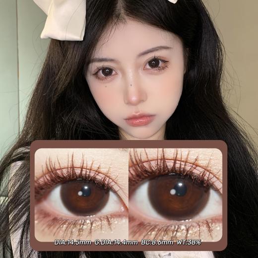 SHEEPCON年抛·黑糖奶茶·14.5mm(着色14.4mm) 0-1000度(有525/575) 韩产进口·(建议佩戴6个月左右更换) 商品图0