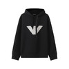 EMPORIO ARMANI 阿玛尼 男士棉质鹰徽标印花连帽长袖卫衣 黑色 6L1MM6 1JHSZ 0999 商品缩略图0