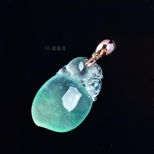 【灵猴献寿】清透飘绿翡翠坠   GZ12212008 商品图2