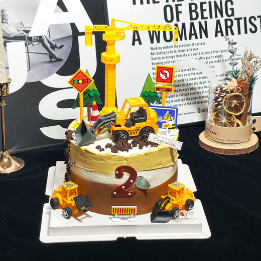 【1332】挖土机蛋糕 商品图0