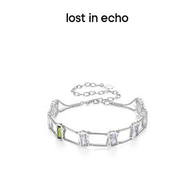 [捡漏价]lost in echo原创设计师款宝石猎人斜方锆石盒子chocker设计项链