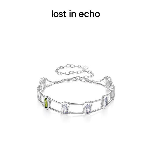 [捡漏价]lost in echo原创设计师款宝石猎人斜方锆石盒子chocker设计项链 商品图0