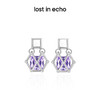 lost in echo原创设计师款时尚宝石猎人简约彩色锆石盒子耳环耳坠 商品缩略图0