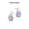 lost in echo原创设计师款时尚宝石猎人简约彩色锆石盒子耳环耳坠 商品缩略图1