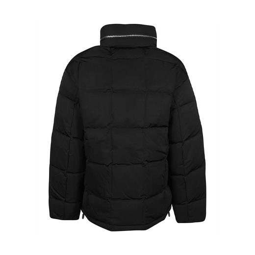 EMPORIO ARMANI 阿玛尼 男士鹰徽标贴花绗缝拉链羽绒服 黑色 6L1BS4 1NNLZ 0999 商品图1