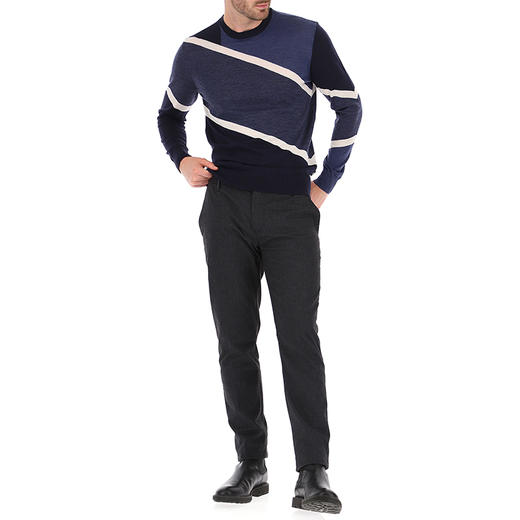 EMPORIO ARMANI 阿玛尼 男士棉质徽标休闲牛仔裤 深灰色 8N1P15 1NF5Z F002 商品图3