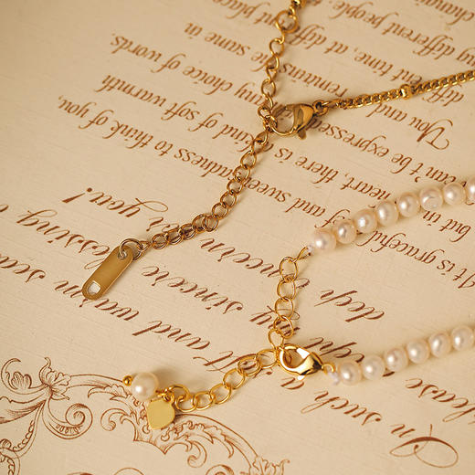 天然淡水珍珠项链(单链/套装)   送首饰盒+证书+礼袋  A-5550   Manreya玛芮雅 商品图6