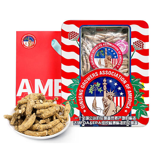 美国花旗参原装进口西洋参段切片花旗参含片整根500g礼盒装【风车优选】 商品图7