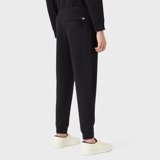 【一】EMPORIO ARMANI 阿玛尼 男士棉质金属徽标休闲运动裤 深蓝色 8N1PS9 1JRIZ 0920 商品图2