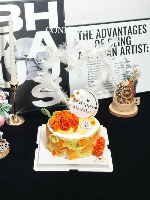 【1331】落日余晖鲜花蛋糕 商品图2