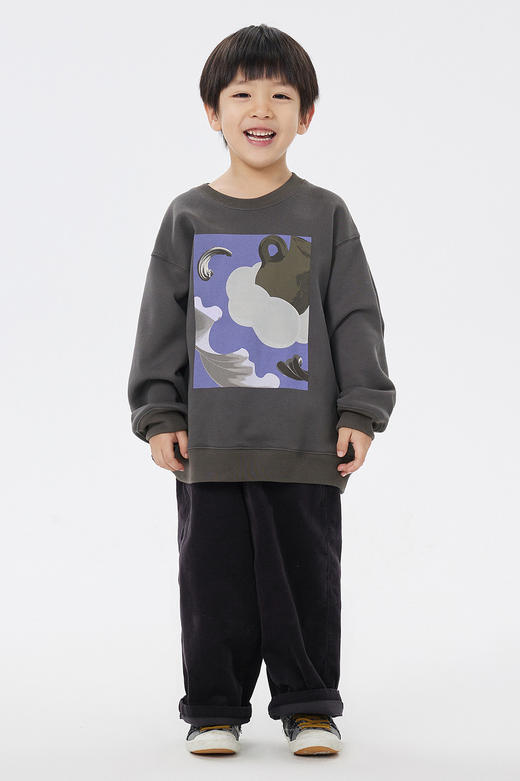 JNBY   23年春款  原创设计图案套头卫衣  1N2414370 商品图0