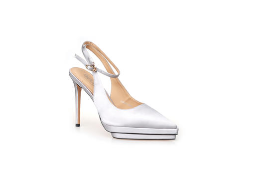 豪麟名鞋奥莱迪嘉女鞋半凉鞋真丝布DJELA31WB007灰色  原价2460元 商品图0