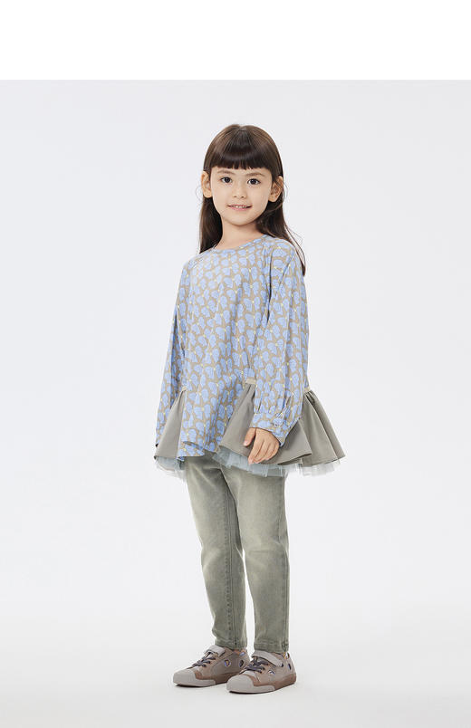 JNBY   23年春款  经典百搭牛仔束脚长裤  1N2E11420 商品图5