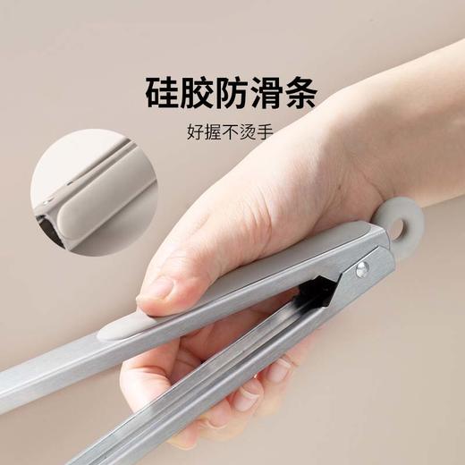 美珑美利kitchenlite系列硅胶食物夹耐高温家用防烫夹不粘锅煎牛排厨房夹 商品图2