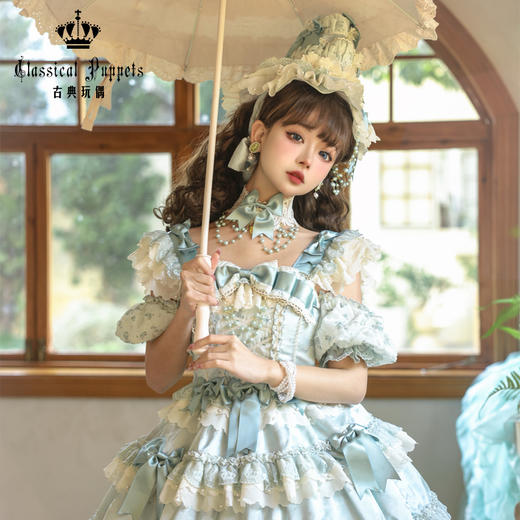 【再贩，全款预售】安东尼蛋糕日常OP 豌豆花 / 豌豆千层 古典玩偶 Lolita【2024年7月31日起发货】 商品图3