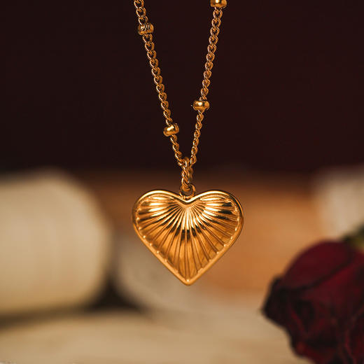 Manreya玛芮雅“情书”法式心形项链 商品图9