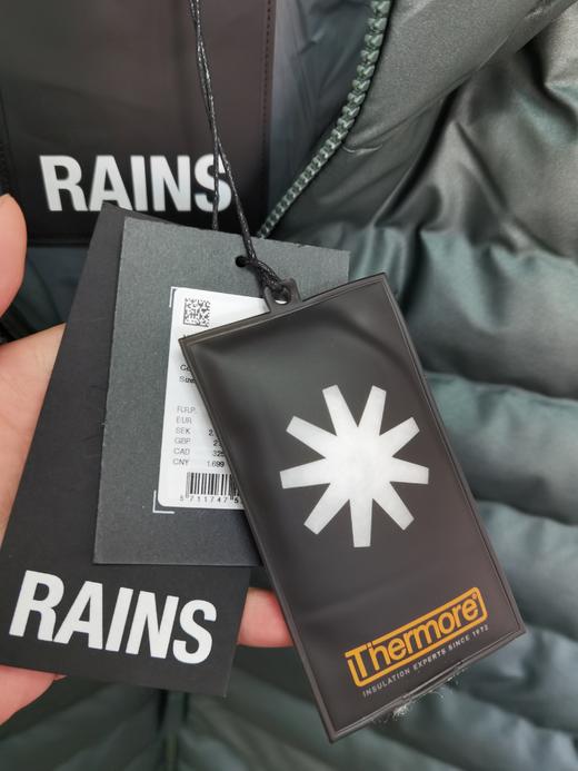 丹麦rains防风防水冬季棉服中厚款男女同款 商品图9