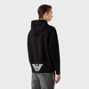 EMPORIO ARMANI 阿玛尼 男士棉质徽标印花拉链连帽卫衣 黑色 6L1MB4 1JHSZ 0999 商品缩略图2
