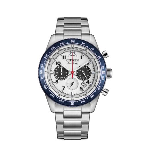 西铁城FF系列潮流钢带光动能男表CA4554-84H 商品图2