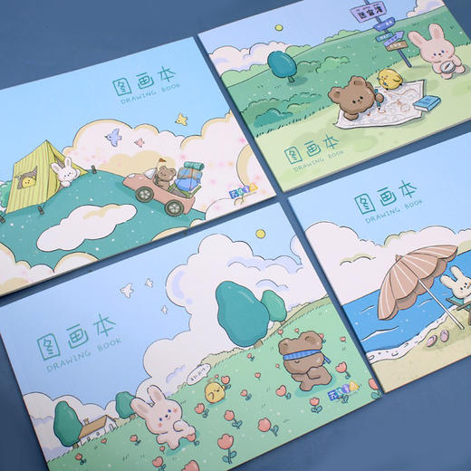 A4横翻图画本（图案随机） 商品图0