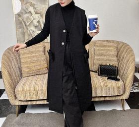 S2臣禾 蝴蝶结马甲外套 9211021176【奥莱】