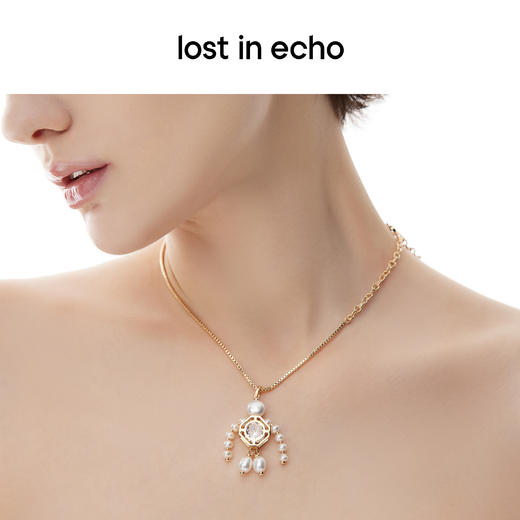 [捡漏价]lost in echo原创设计师款宝石猎人单人坠饰珍珠拼接项链毛衣链女 商品图4