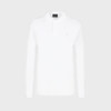 EMPORIO ARMANI 阿玛尼 男士棉质鹰徽标印花长袖 POLO衫 白色 6L1FD0 1JPRZ 0100 商品缩略图0