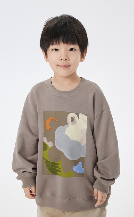 JNBY   23年春款  原创设计图案套头卫衣  1N2414370 商品图3