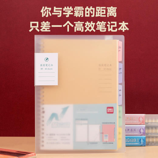 得力25996备考活页本B5(高效笔记本)(本) 商品图2