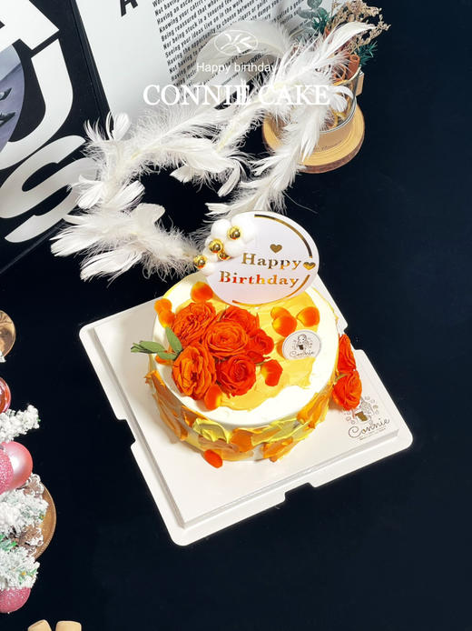 【1331】落日余晖鲜花蛋糕 商品图1