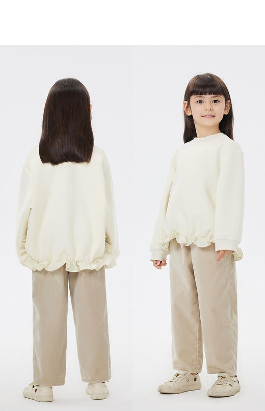 JNBY  23年春款  手感细腻花边套头卫衣  1N2413660 商品图8