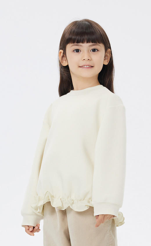 JNBY  23年春款  手感细腻花边套头卫衣  1N2413660 商品图7