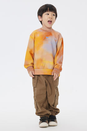 JNBY 23年春款  晕染设计套头卫衣  1N2411960