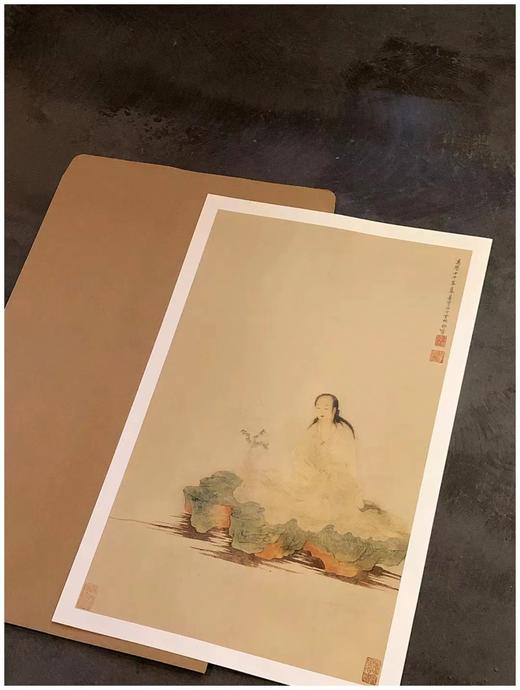 《佛画三种》，分别为明朱见深绘《一团和气图》、明丁云鹏绘《观音图》、清丁云鹏绘《无量寿佛图》，采用260克特种纸印刷，装入牛皮纸信封内。 商品图4