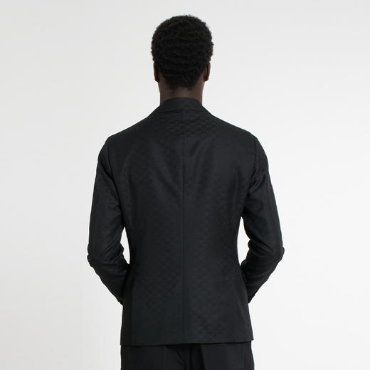 EMPORIO ARMANI 阿玛尼 男士中长款休闲舒适羊毛西装 黑色 6L1G91 1NT3Z 0999 商品图2