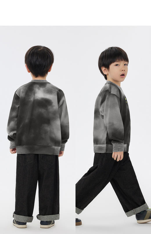 JNBY 23年春款  晕染设计套头卫衣  1N2411960 商品图7