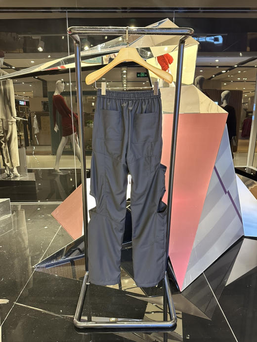 抽绳弹力腰解构镂空长裤 商品图1