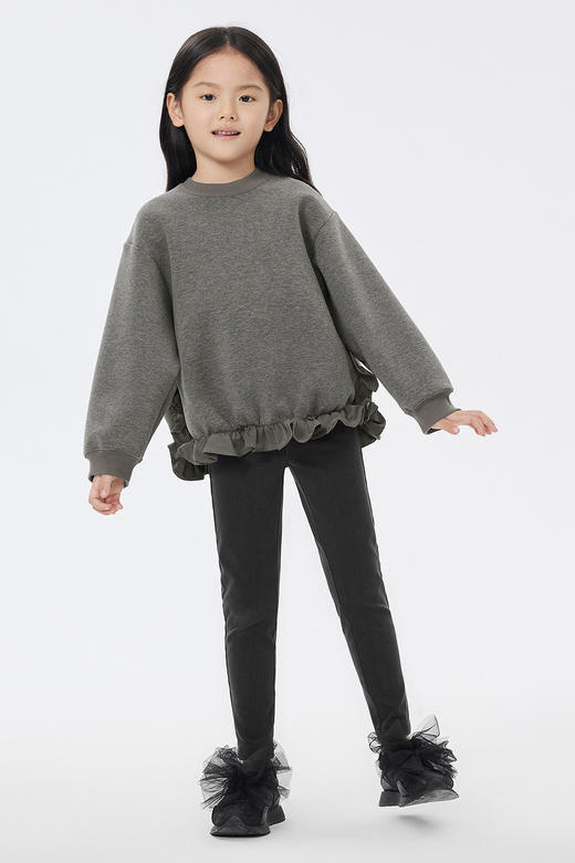 JNBY  23年春款  舒适弹力束脚长裤   1N2E11500 商品图0