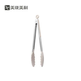 美珑美利kitchenlite系列硅胶食物夹耐高温家用防烫夹不粘锅煎牛排厨房夹