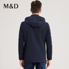 MD名盾商务男装秋冬新品中长款可卸帽夹克抗皱爸爸装外套男 商品缩略图3