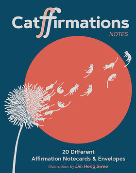 猫的肯定 便签 英文原版 Catffirmations Notes: 20 Different Affirmation Notecards & Envelopes