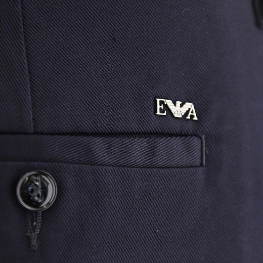 EMPORIO ARMANI 阿玛尼 男士棉质金属徽标休闲牛仔裤 深蓝色 8N1P15 1NJ9Z 0920 商品图3