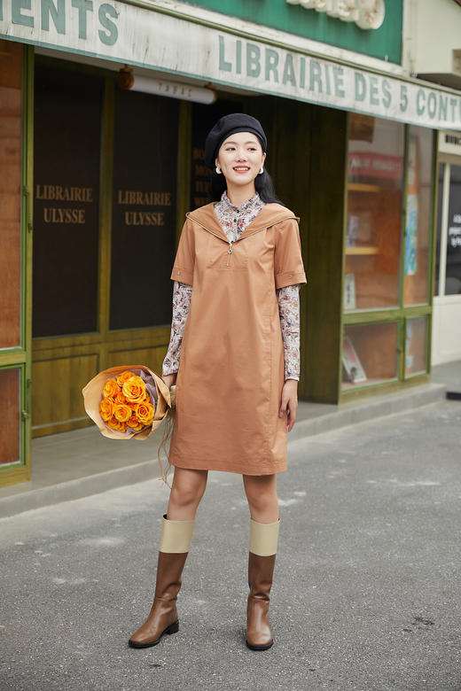 奇威 连帽休闲连衣裙0DB03008 商品图7