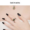 lost in echo设计师品牌设计感宝石猎人系列彩色斜方锆石盒子戒指 商品缩略图3