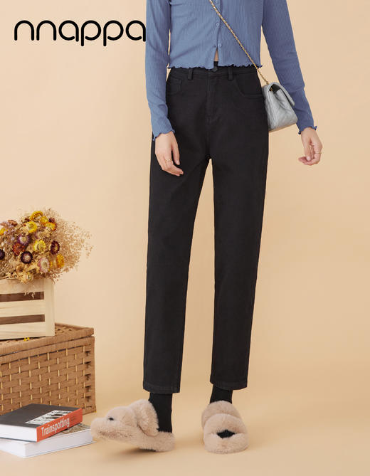 小哈休闲磨绒牛仔裤1258 商品图1