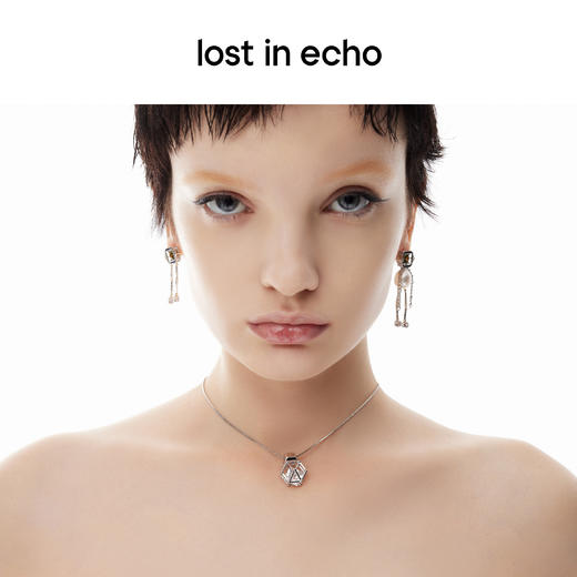 lost in echo设计师品牌宝石猎人长脚小人造型珍珠拼接耳环 商品图2